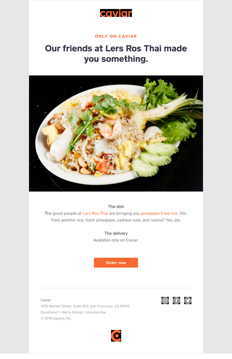  - An exclusive dish from Lers Ros Thai