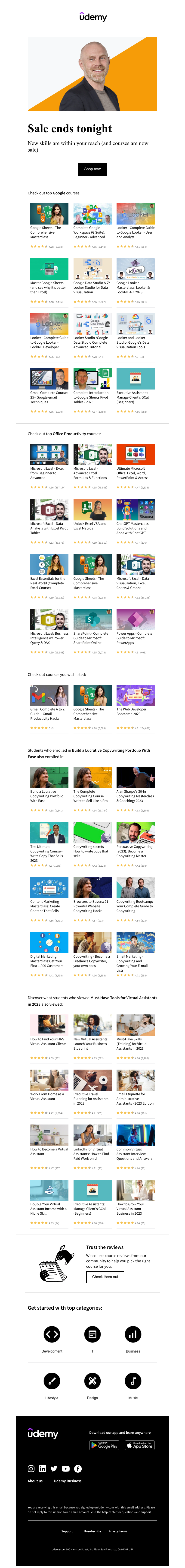 Udemy - Last day to save: Courses now on sale