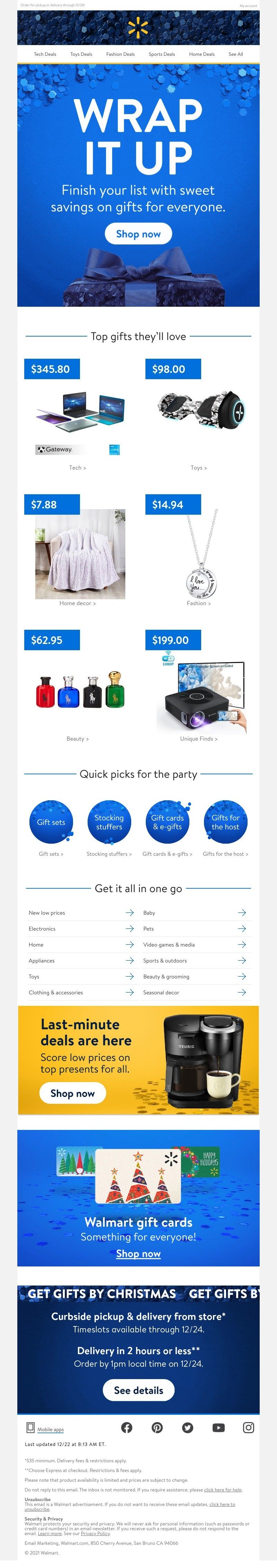 Walmart - Still need gifts? We can help with that 🎁😍