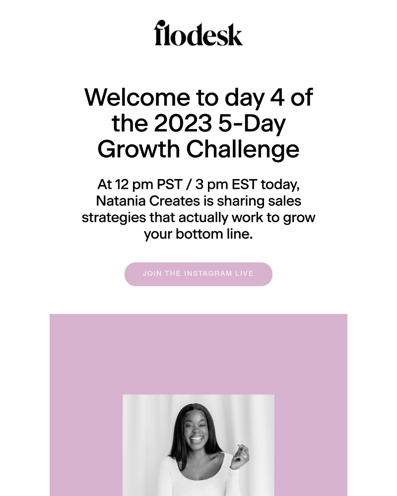 Flodesk - Day 4: Learn how to skyrocket sales with 3 fresh strategies 💪