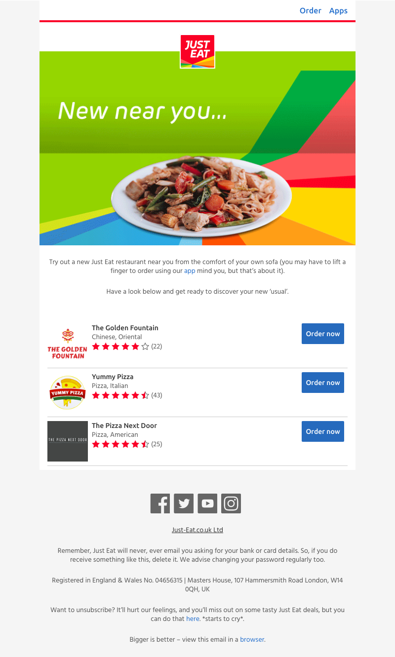 Just Eat - There’s a new kid on the block