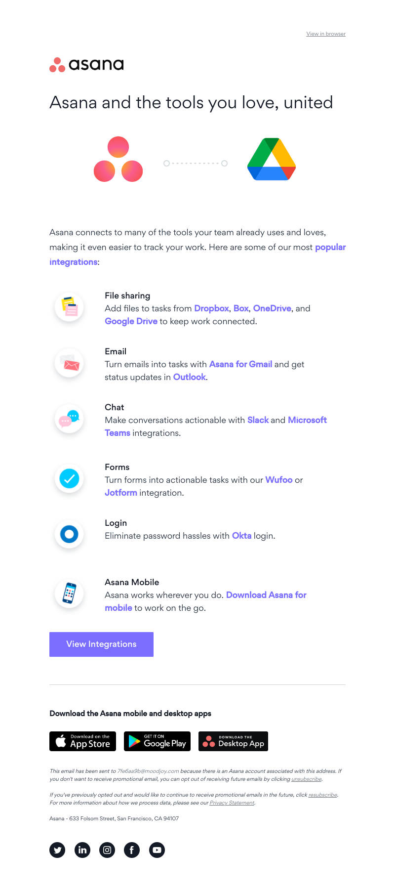 Asana - The perfect match: Asana integrations