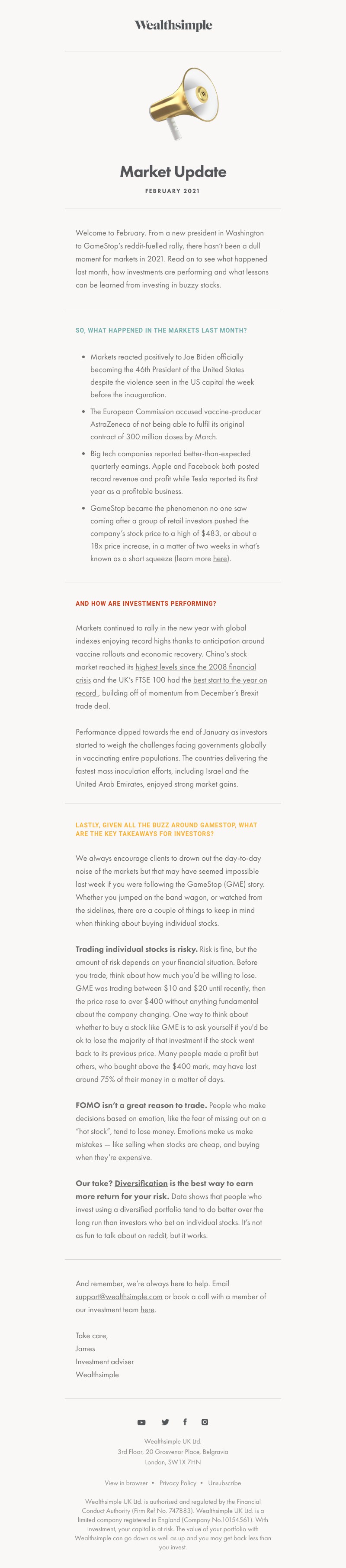 Wealthsimple - February Market Update