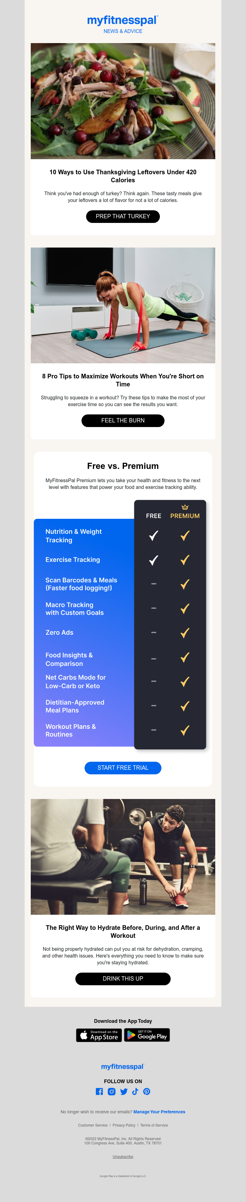 MyFitnessPal - Need Thanksgiving leftover ideas? 🦃