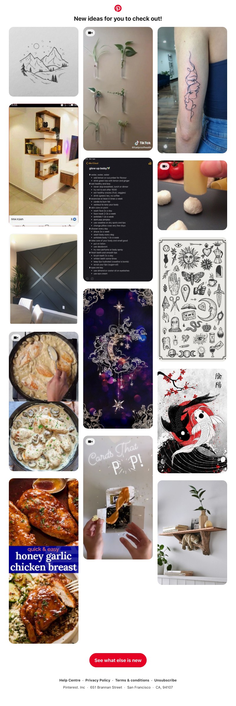 Pinterest - Hi UI Feed! New ideas are ready for you
