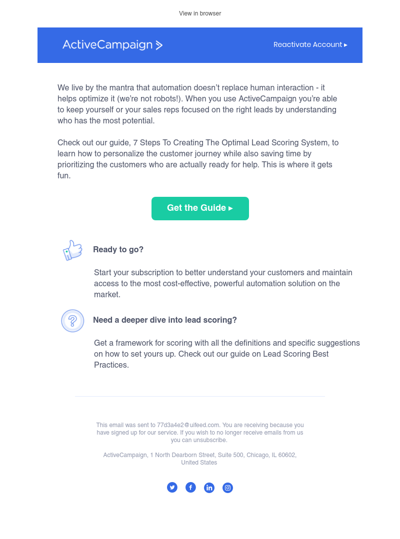  - Last step: How do you focus on the right leads at the right time?