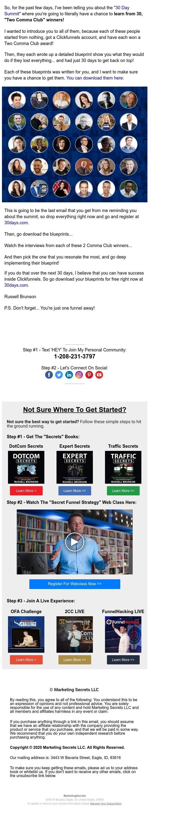 ClickFunnels - can I intro you? (Two Comma Club WINNER!)