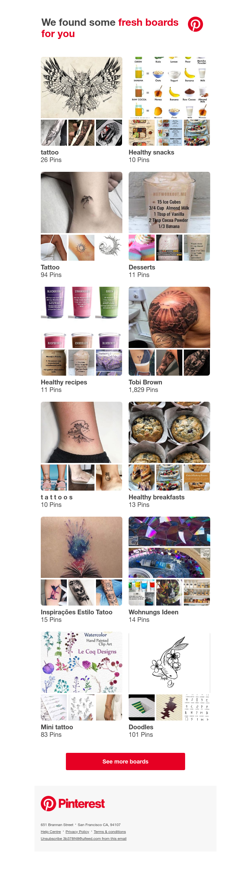 Pinterest - UI Feed, tattoo, Healthy snacks and 12 other boards like yours
