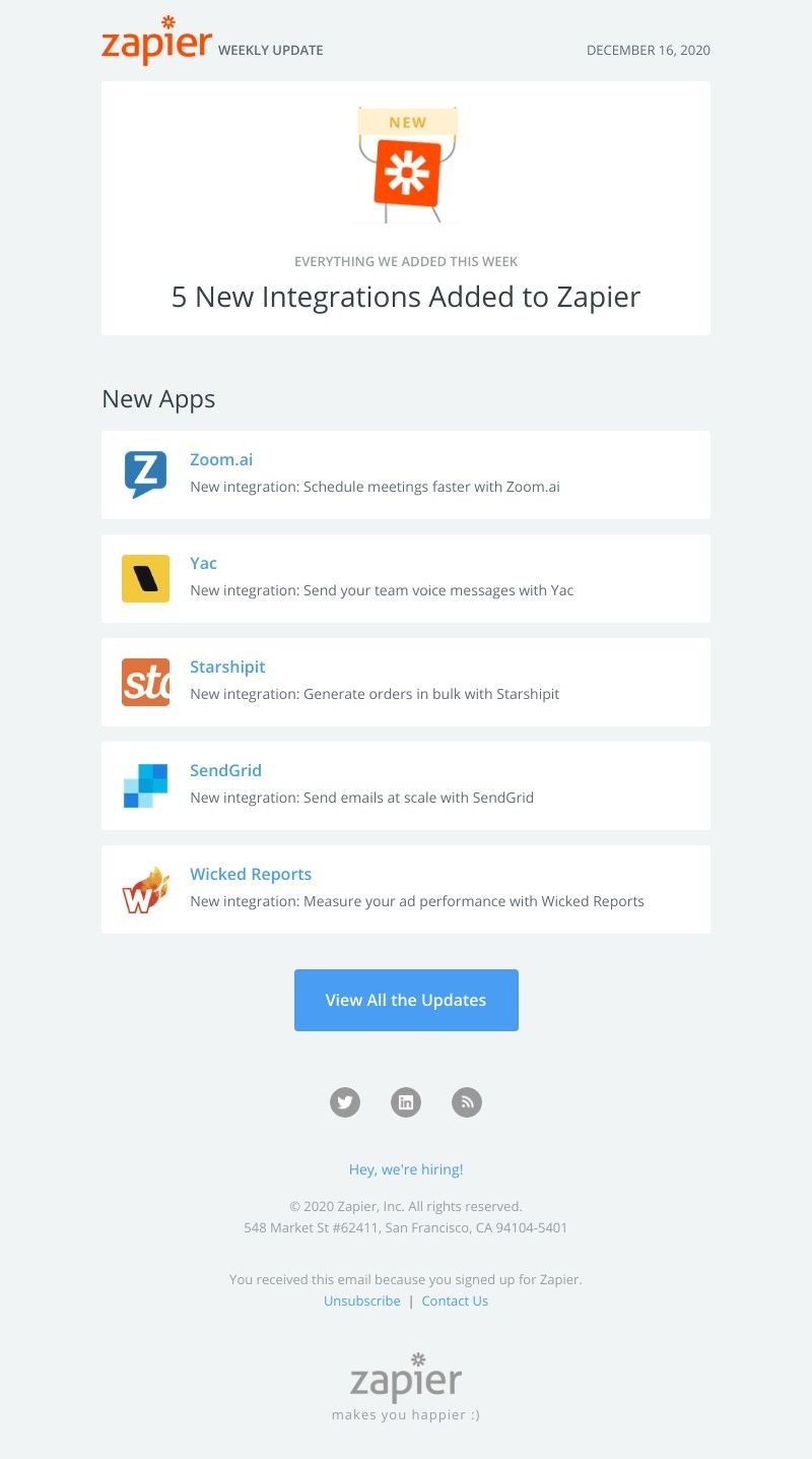 Zapier - 🚀 5 new integrations added to Zapier