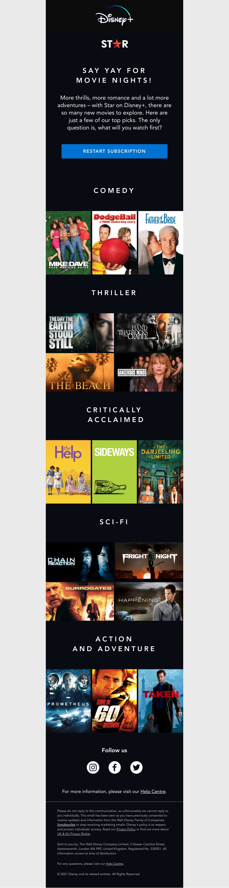 Disney+ - For movie nights in…