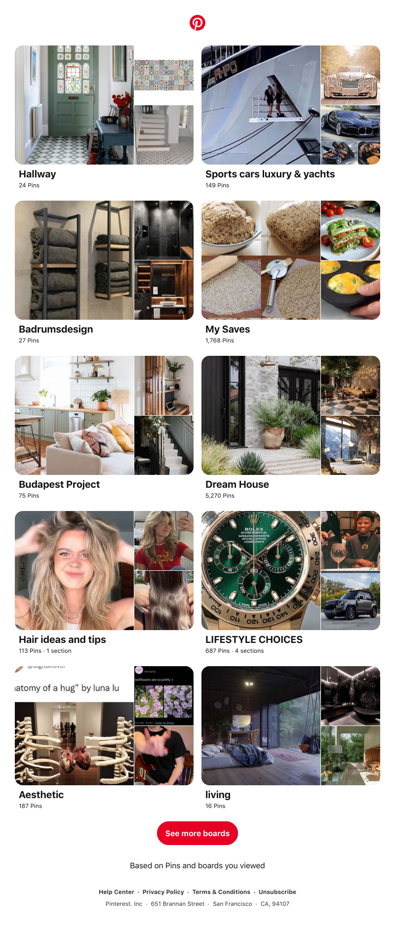 Pinterest - "Hallway", "Sports cars luxury & yachts" and 8 other boards like yours