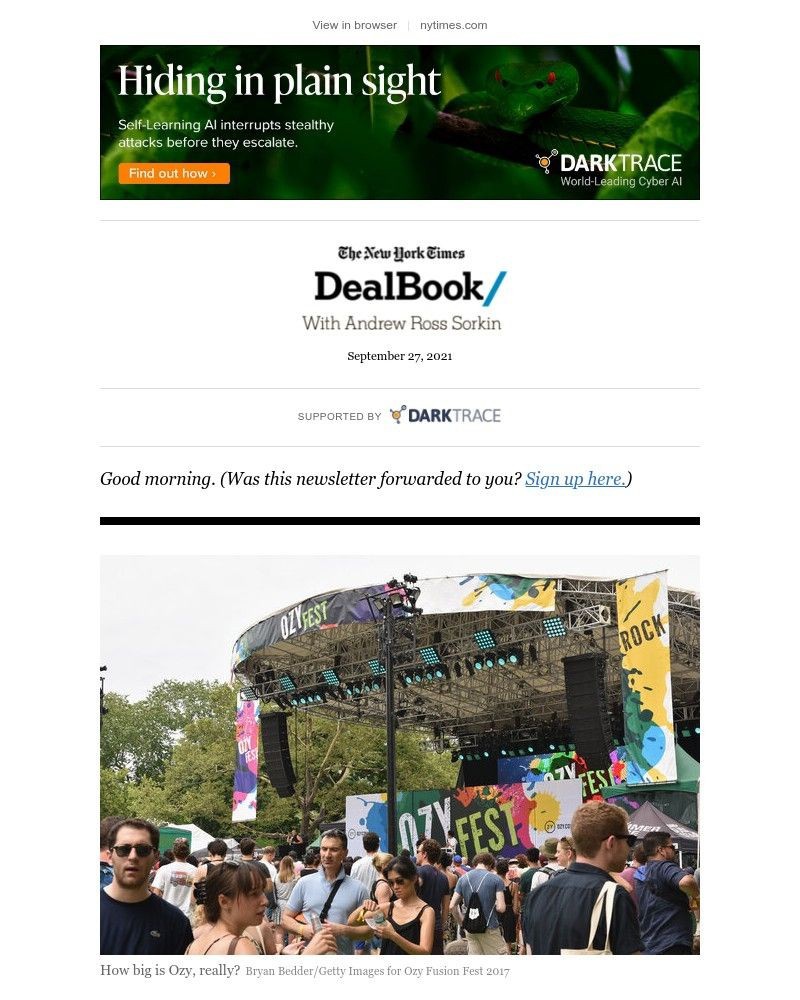 The New York Times - DealBook: A strange voice on the phone