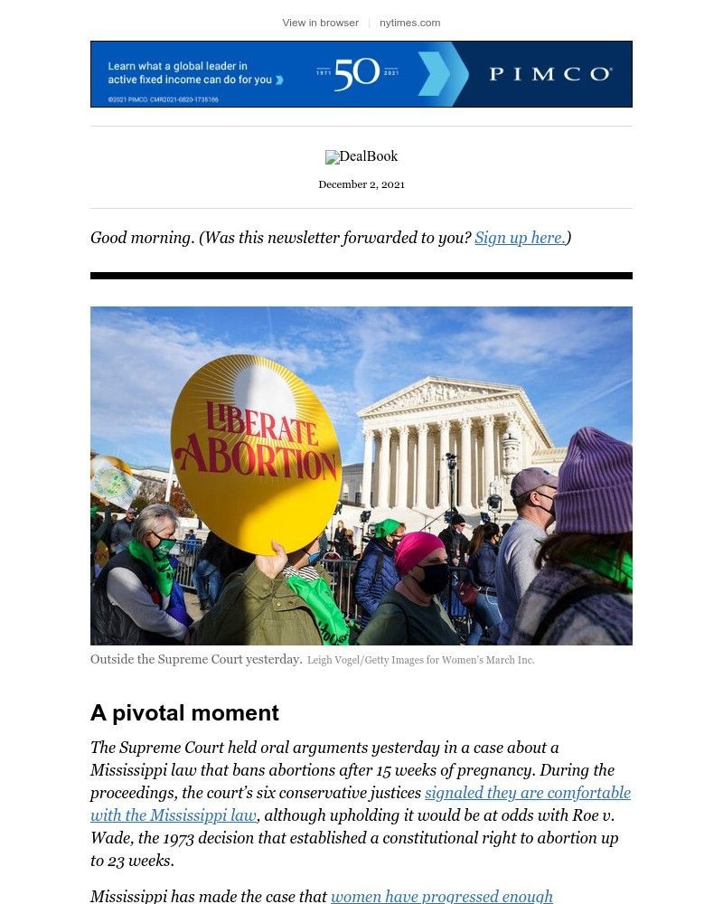 The New York Times - DealBook: Abortion and the workplace