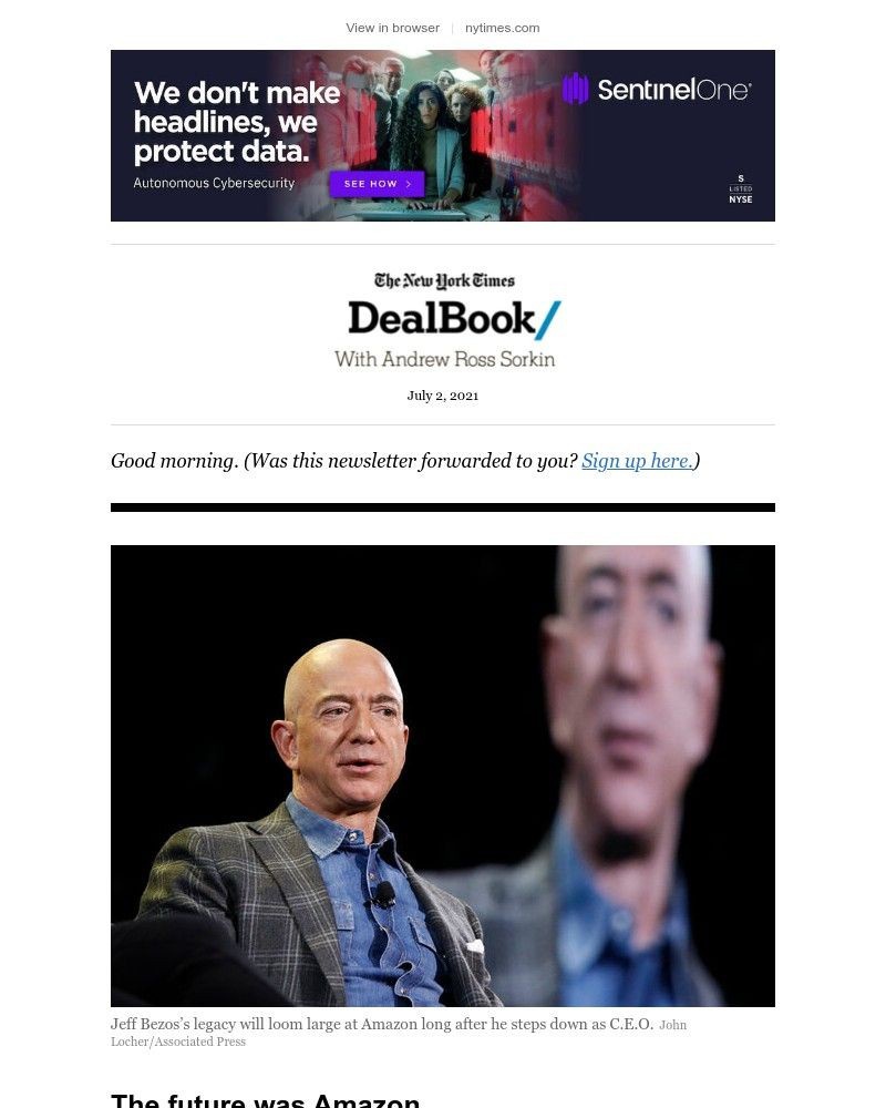 The New York Times - DealBook: Amazon after Bezos