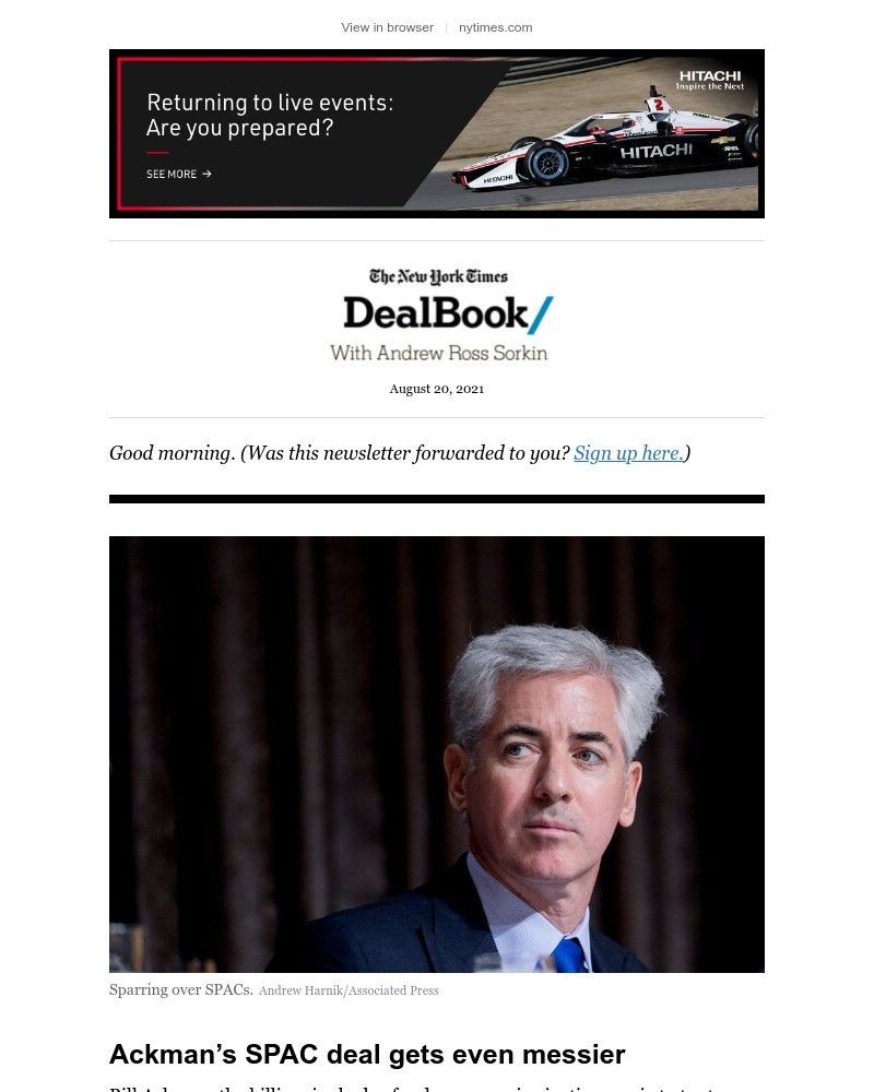 The New York Times - DealBook: Bill Ackman pivots again