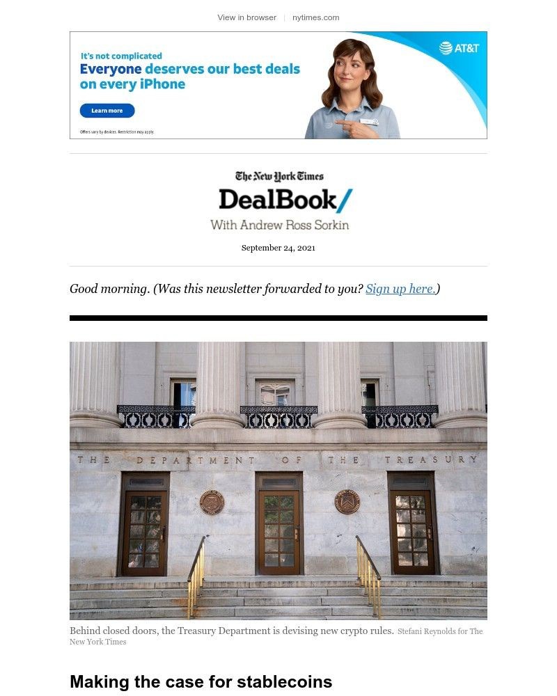 The New York Times - DealBook: Here come the crypto rules