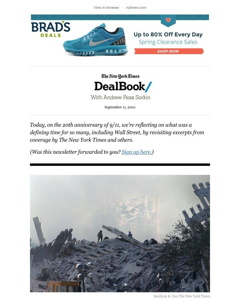 The New York Times - DealBook: Remembering 9/11