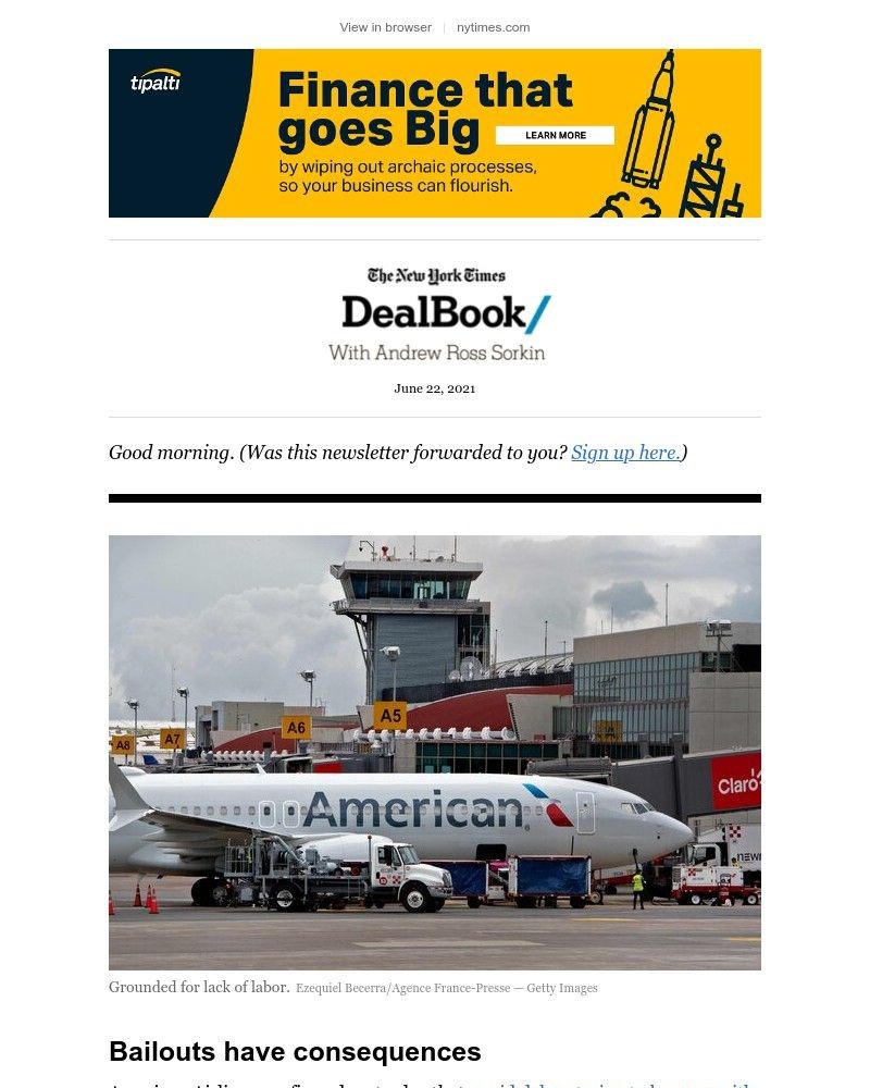 The New York Times - DealBook: The bailout backlash begins