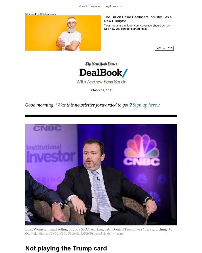 The New York Times - DealBook: The hedge fund that dumped Trump