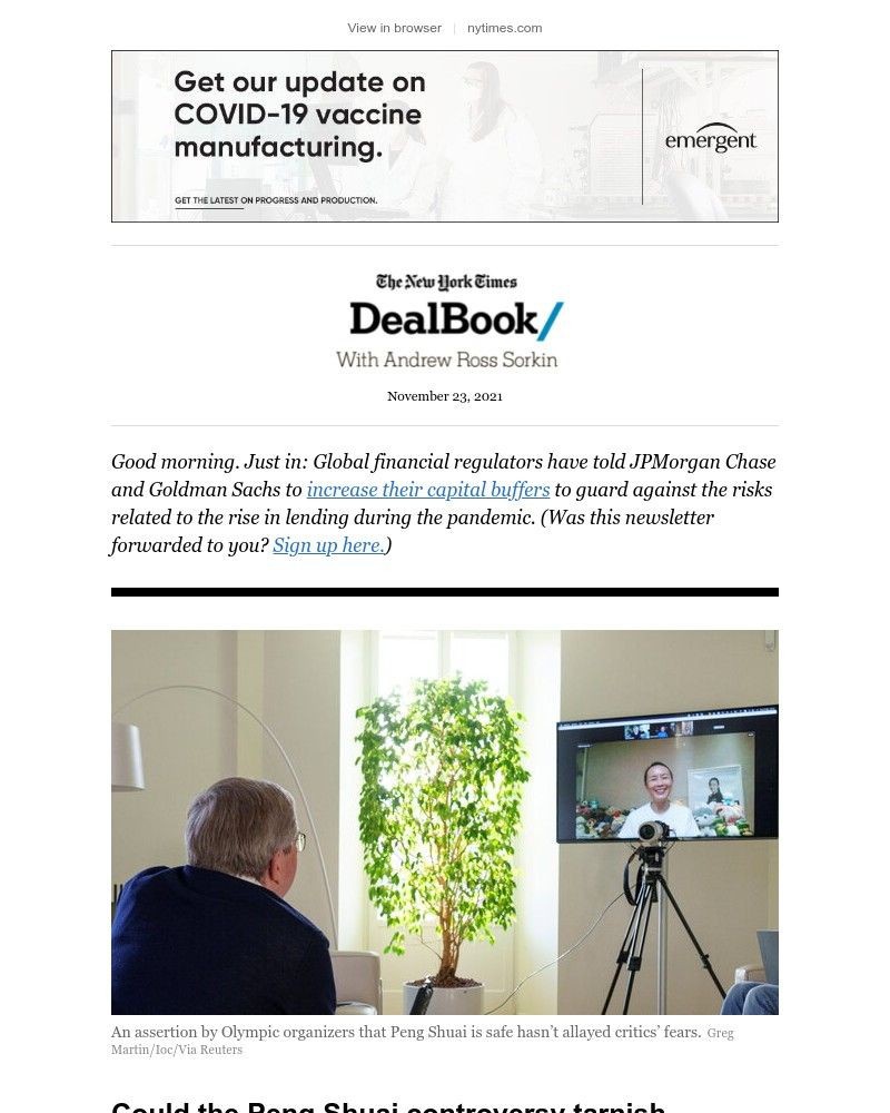 The New York Times - DealBook: The risk Olympic sponsors take
