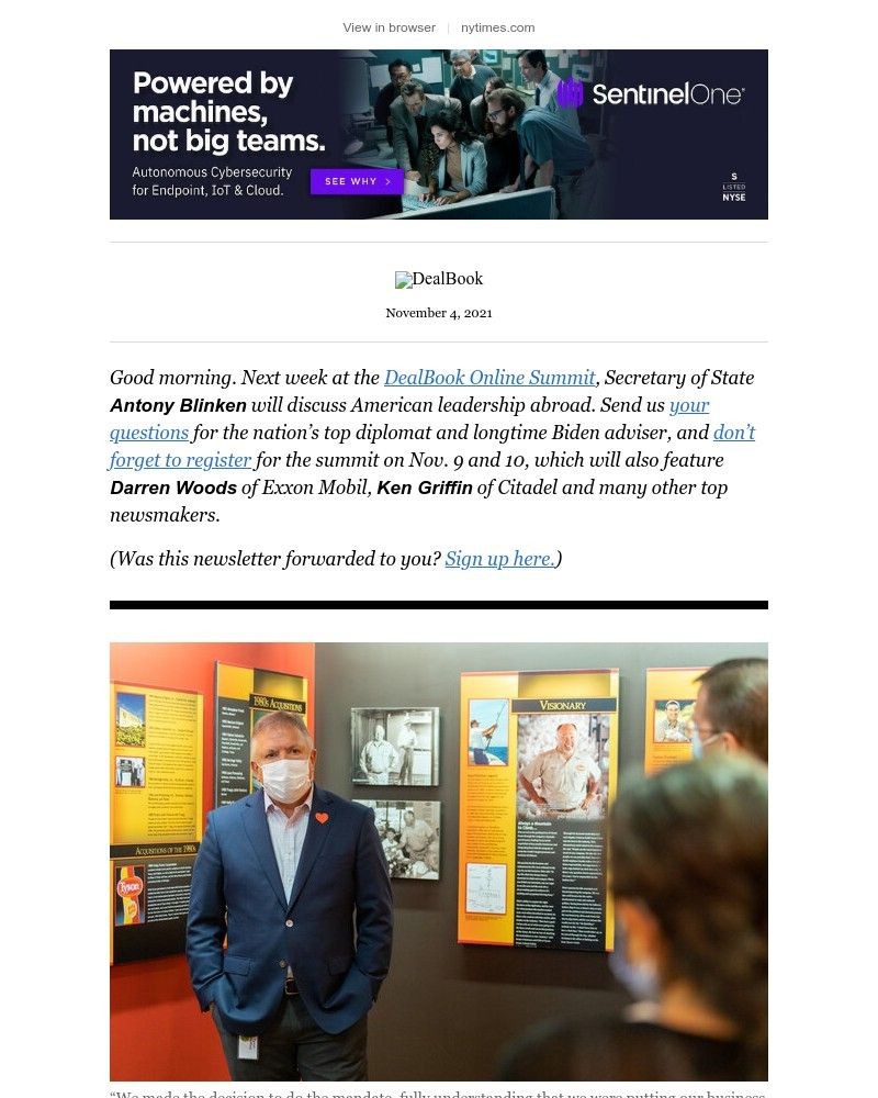 The New York Times - DealBook: “We were putting our business at risk”