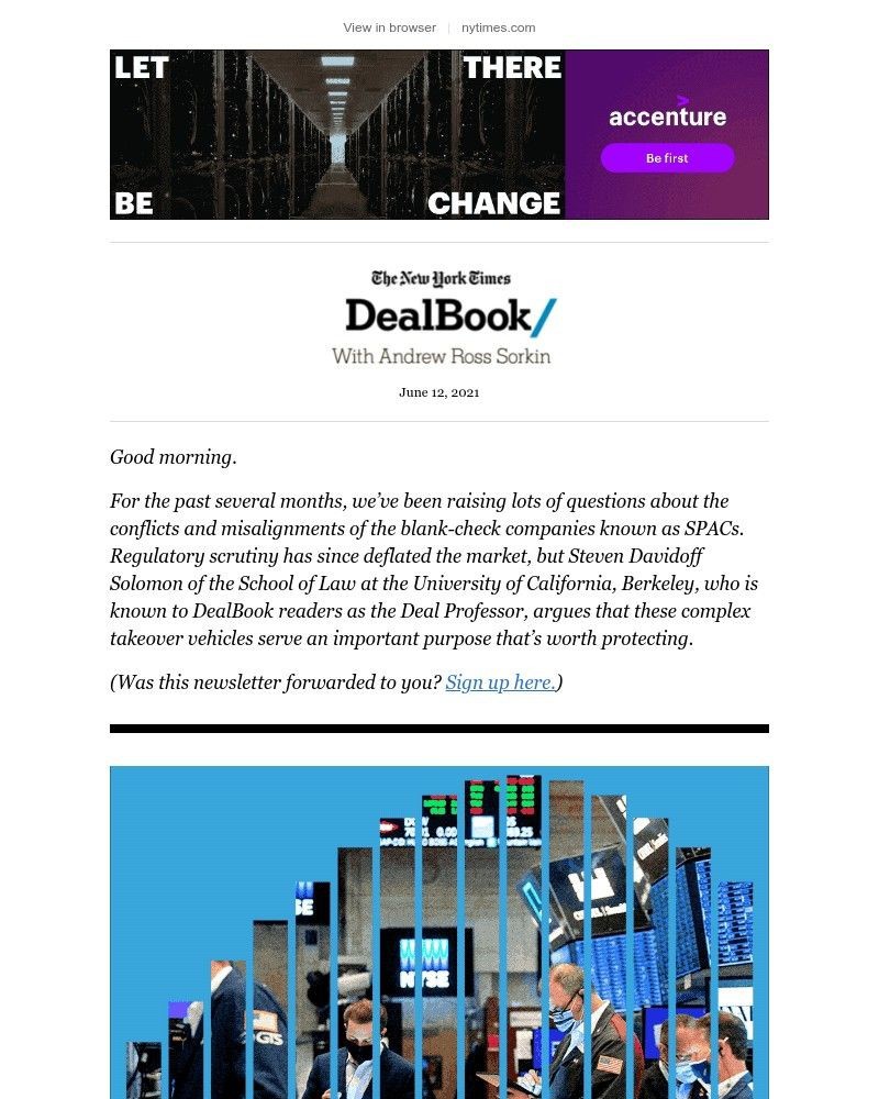 The New York Times - DealBook Weekend: Cut the SPAC some slack