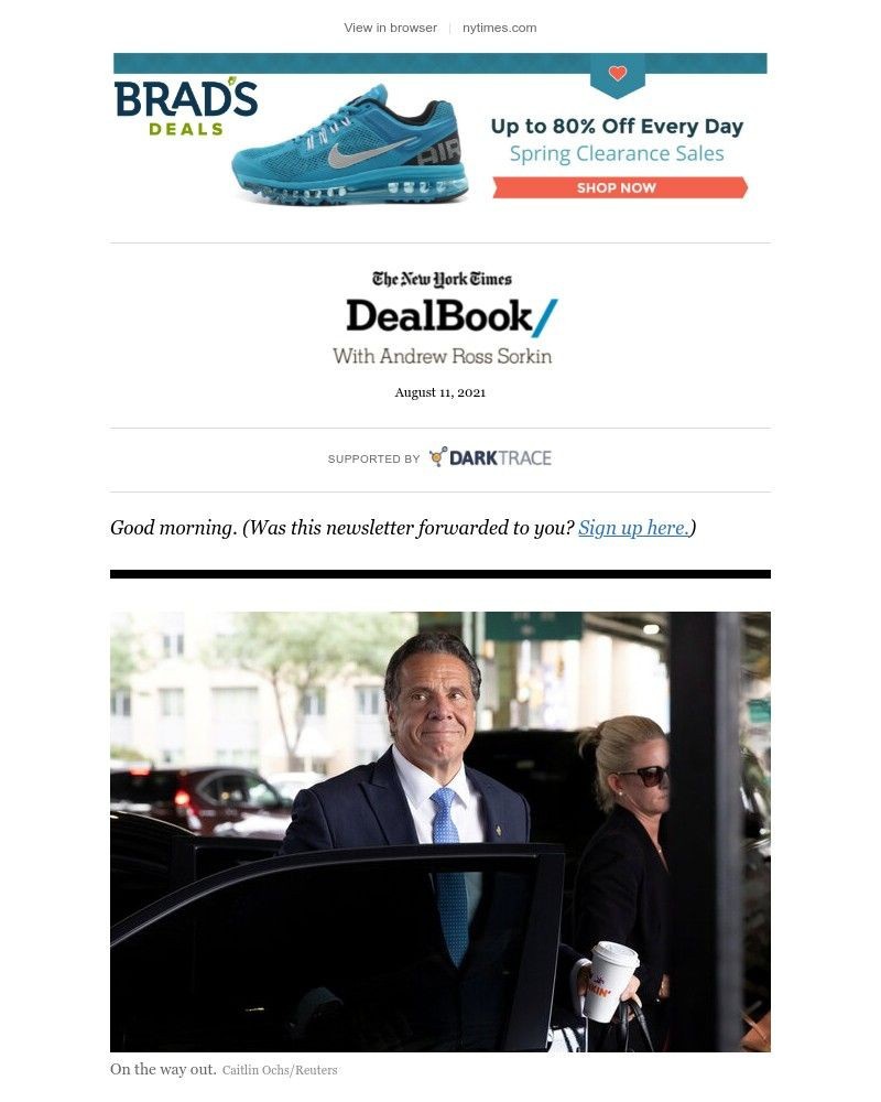 The New York Times - DealBook: What Cuomo quitting means for business