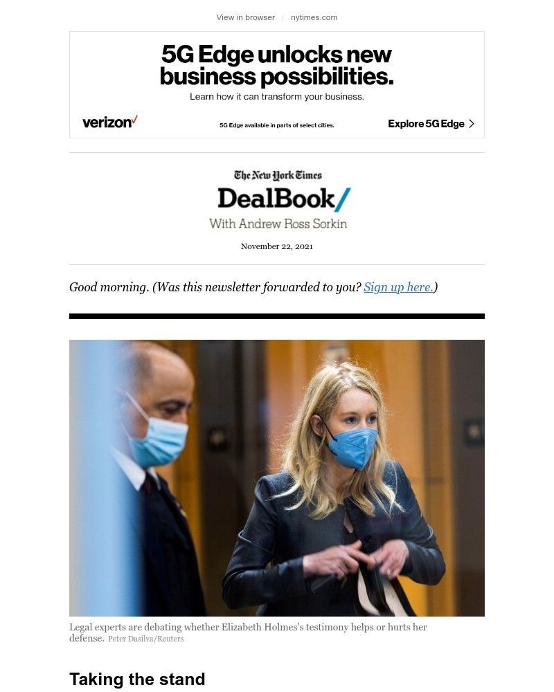The New York Times - DealBook: What is Elizabeth Holmes doing?