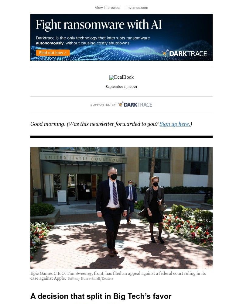 The New York Times - DealBook: Why Apple didn’t lose