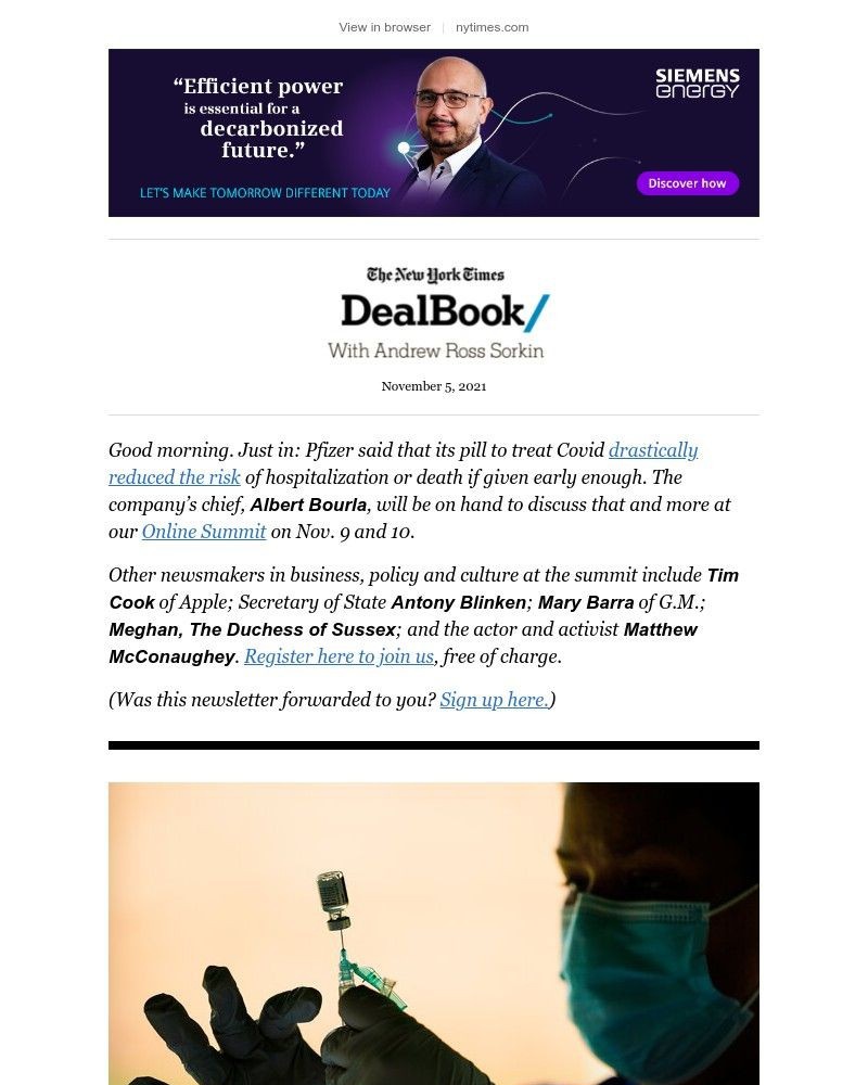 The New York Times - DealBook: Your questions about vaccine mandates, answered