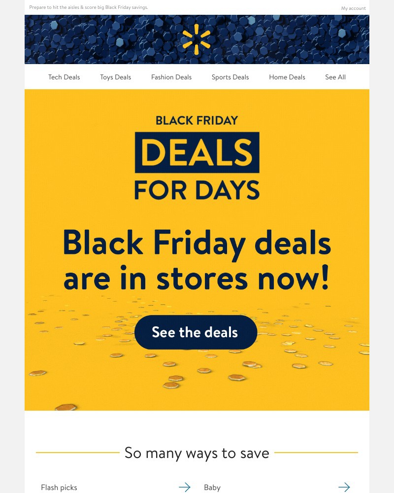 Walmart - DEALS are in stores NOW! Go, go, go! 👉
