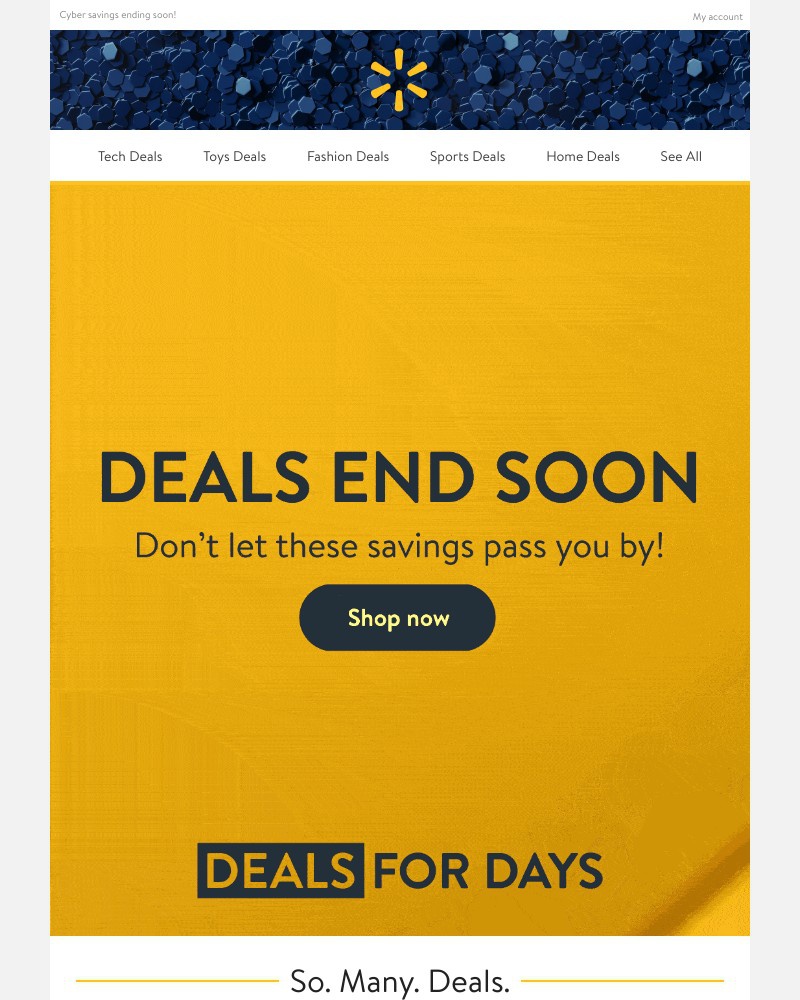 Walmart - DEALS ending SOON (this time for real!)