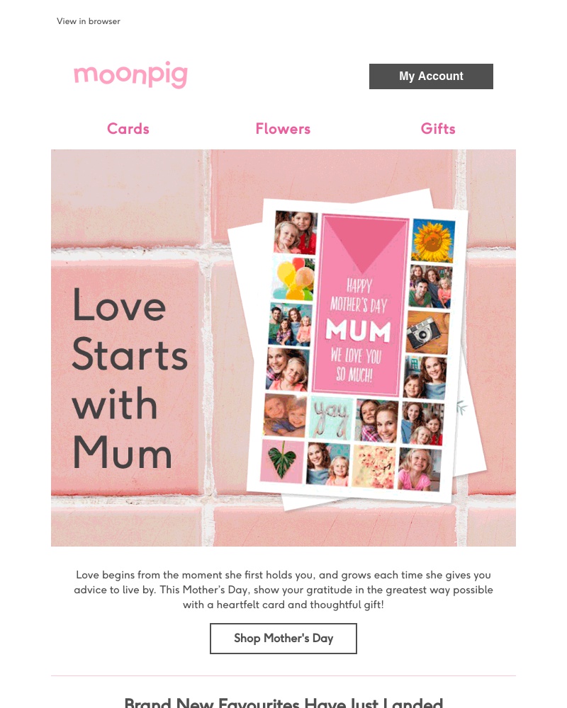 Moonpig - Dear Mum...💕