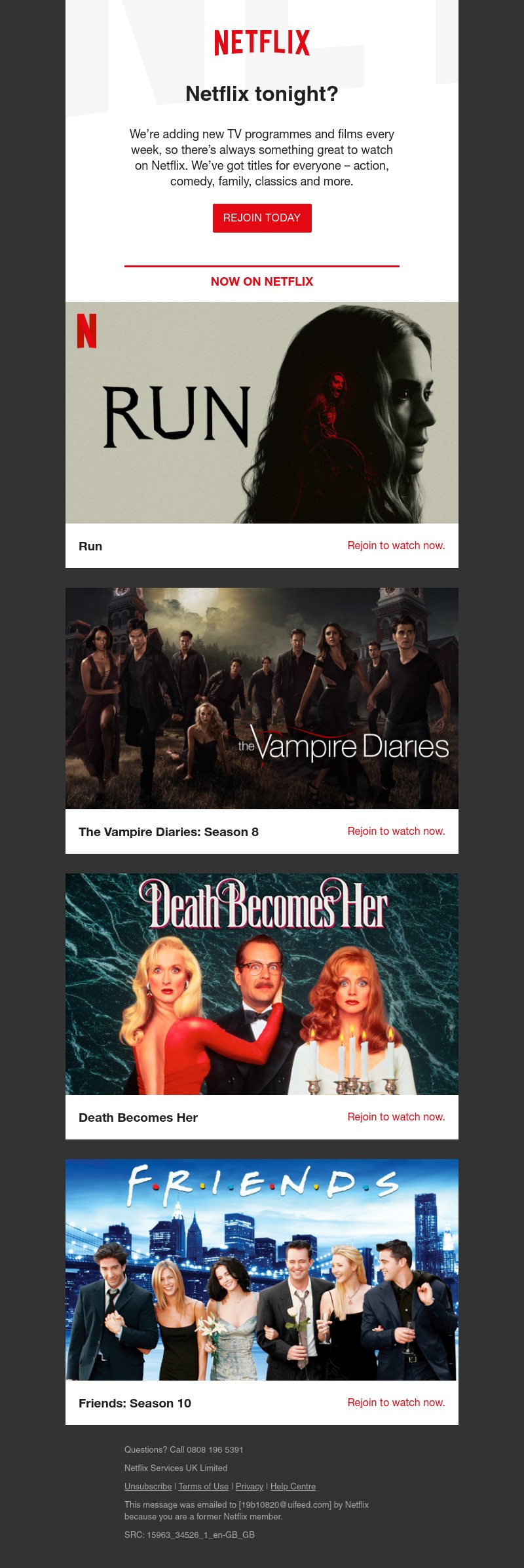 Netflix - Ramy, spend on experiences not things. Make time for rest, relaxation and some Netflix 😉