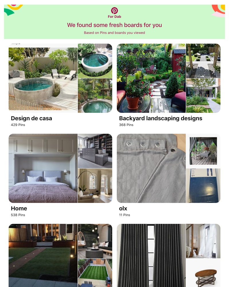 Pinterest - "Design de casa", "Backyard landscaping designs" and 8 other boards like yours