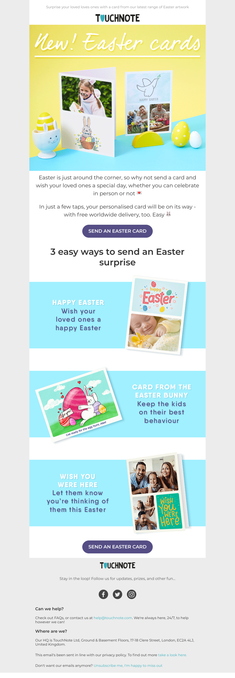 TouchNote - The easiest Easter surprise 🐰