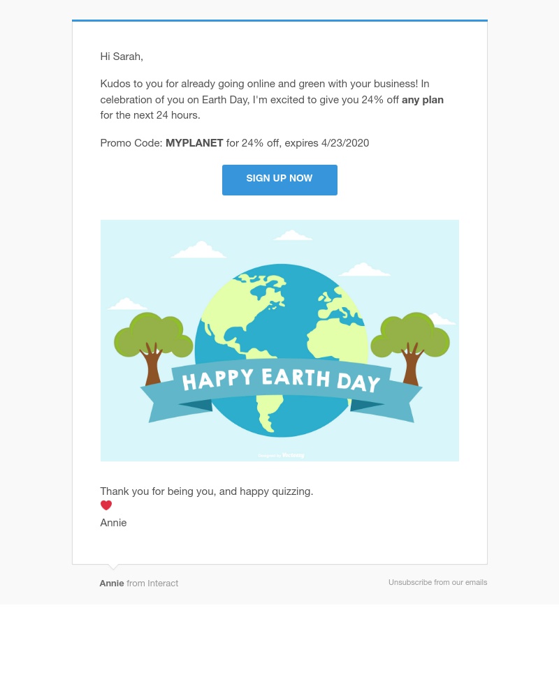 Interact - Digital creators of the world - cheers to celebrating Earth Day!