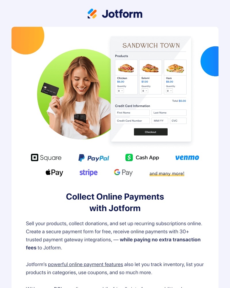 Jotform - Discover how to receive online payments with Jotform