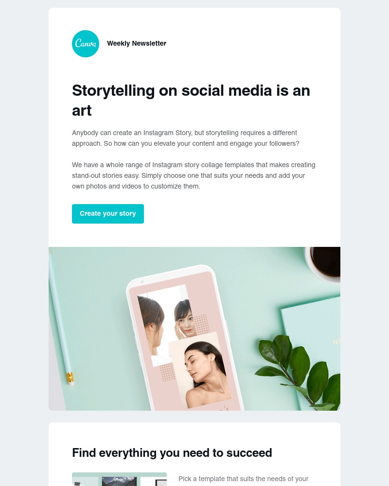 Canva - Discover the art of storytelling on social media