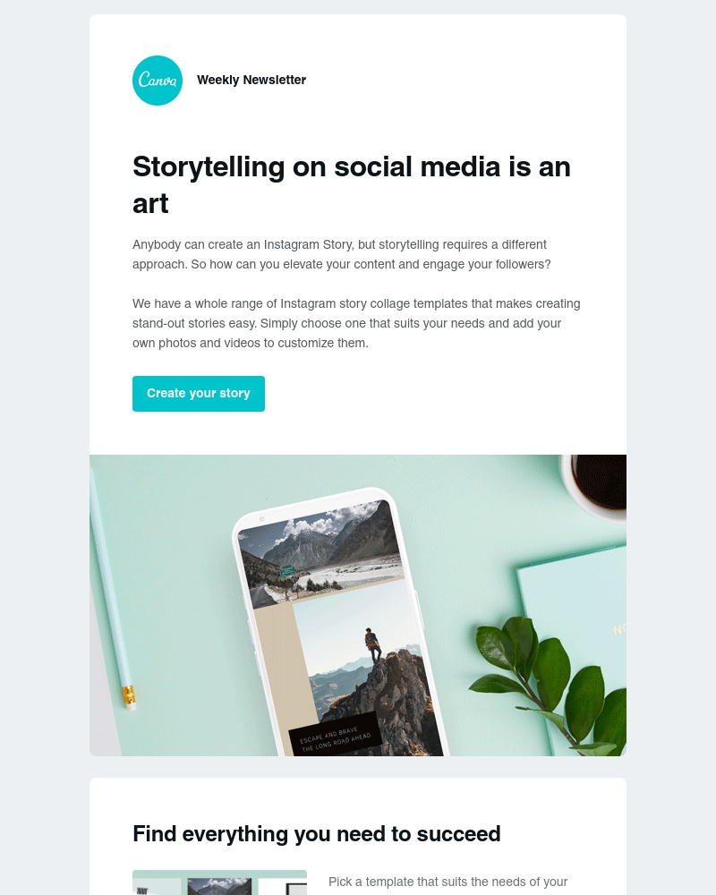 Canva - Discover the art of storytelling on social media