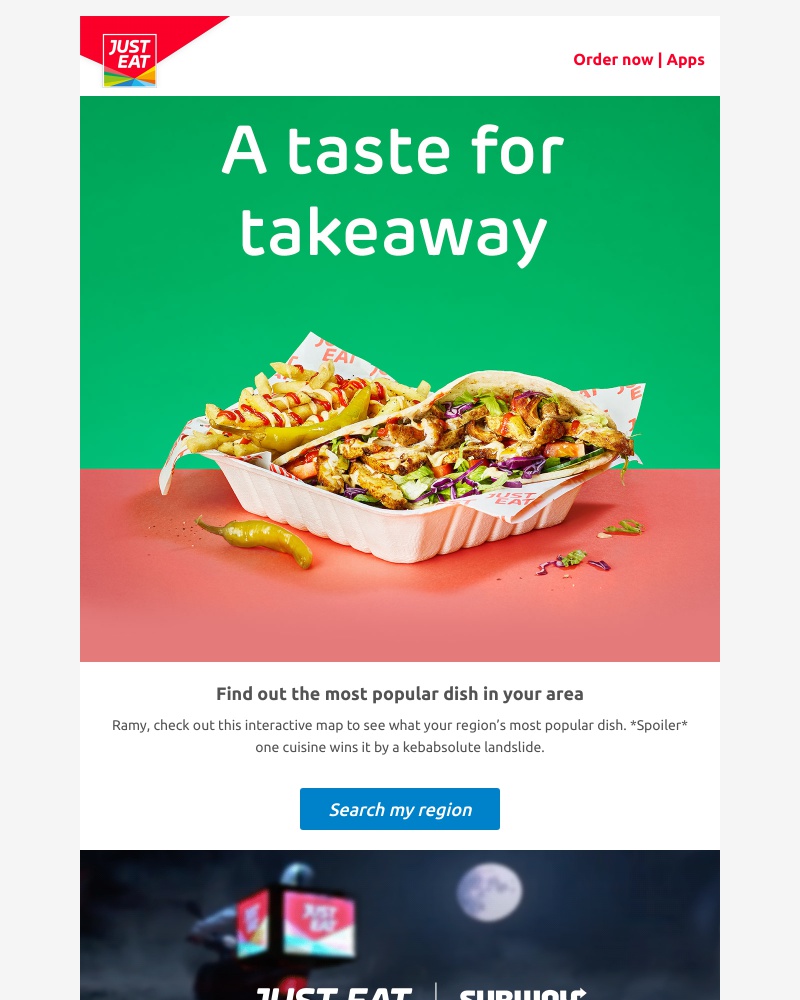 Just Eat - Discover the most popular dishes in your area