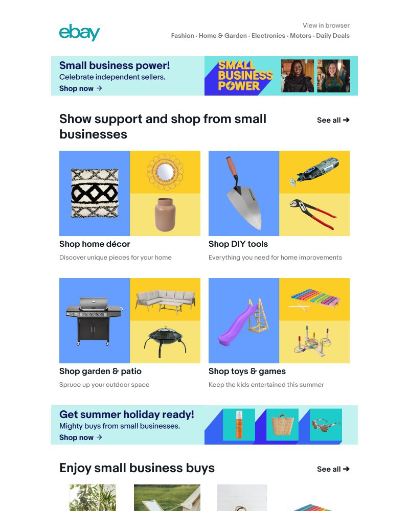 eBay - Discover the power of small business ☀️