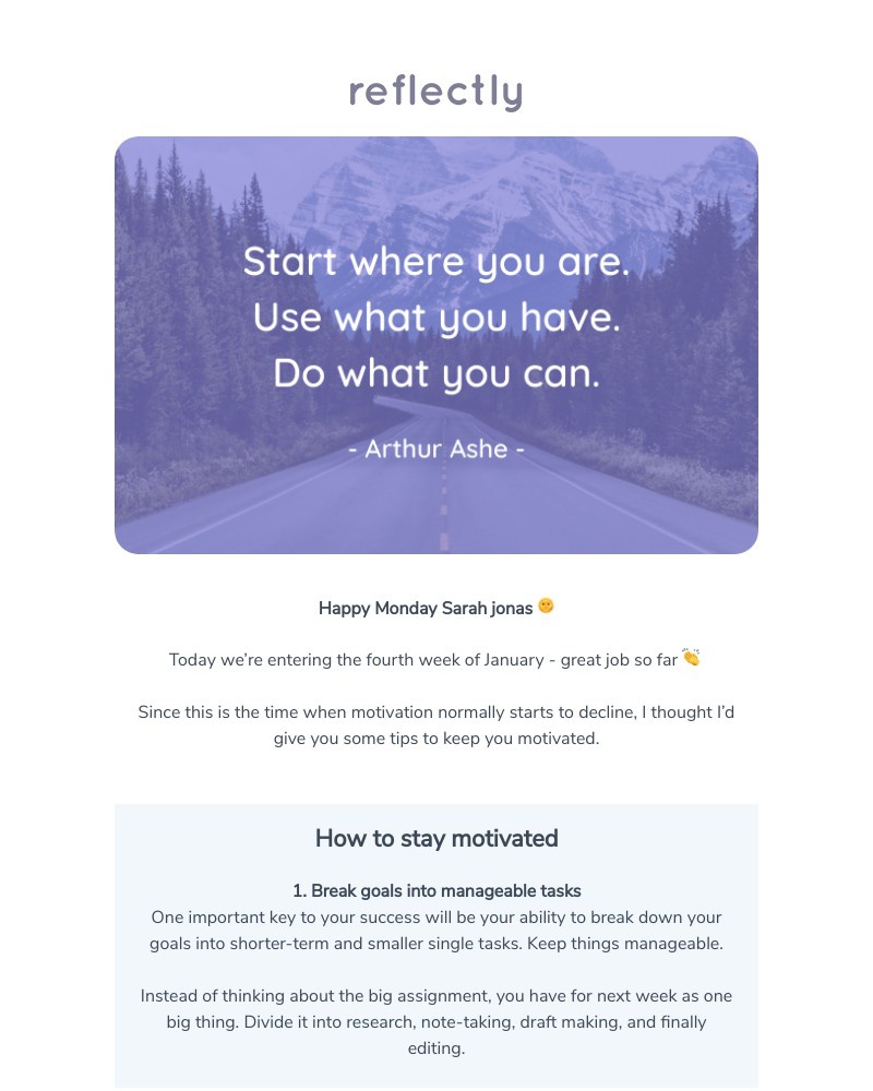 Reflectly - Do you need some motivation? 💪