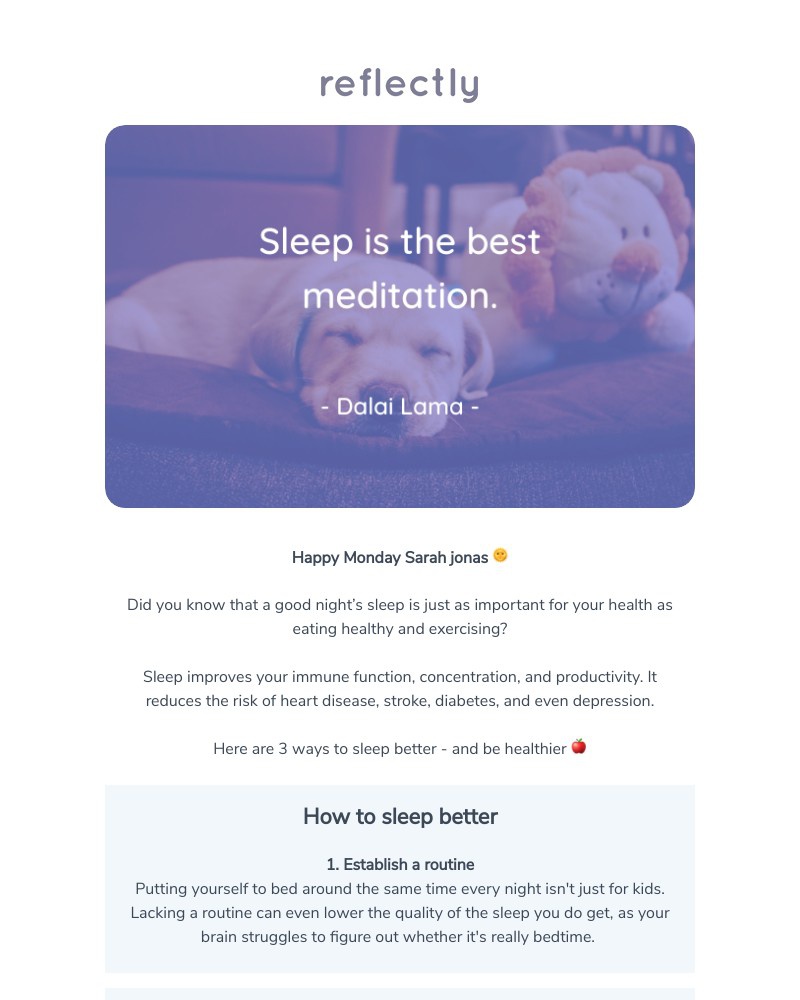 Reflectly - Do you want to sleep better? 😴