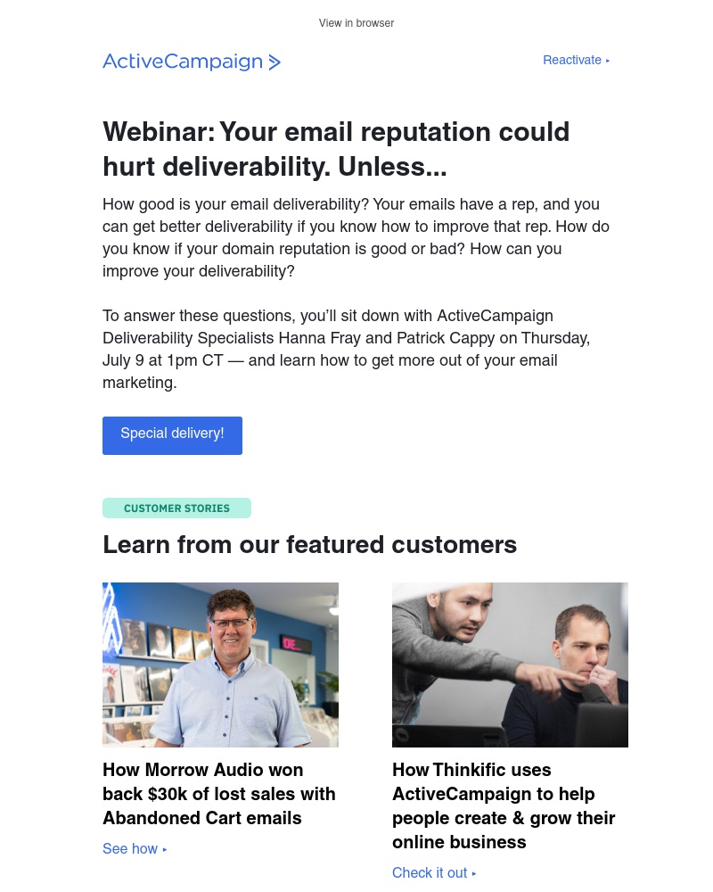  - Do your contacts’ inboxes like you?