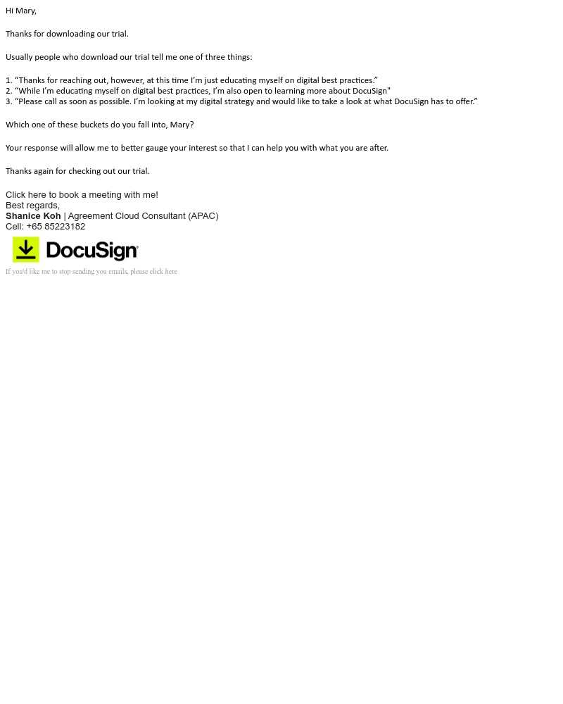  - DocuSign Trial
