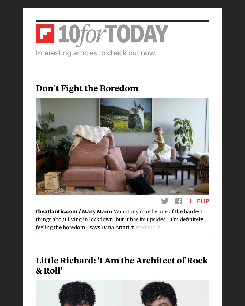 Flipboard - Don’t fight the boredom