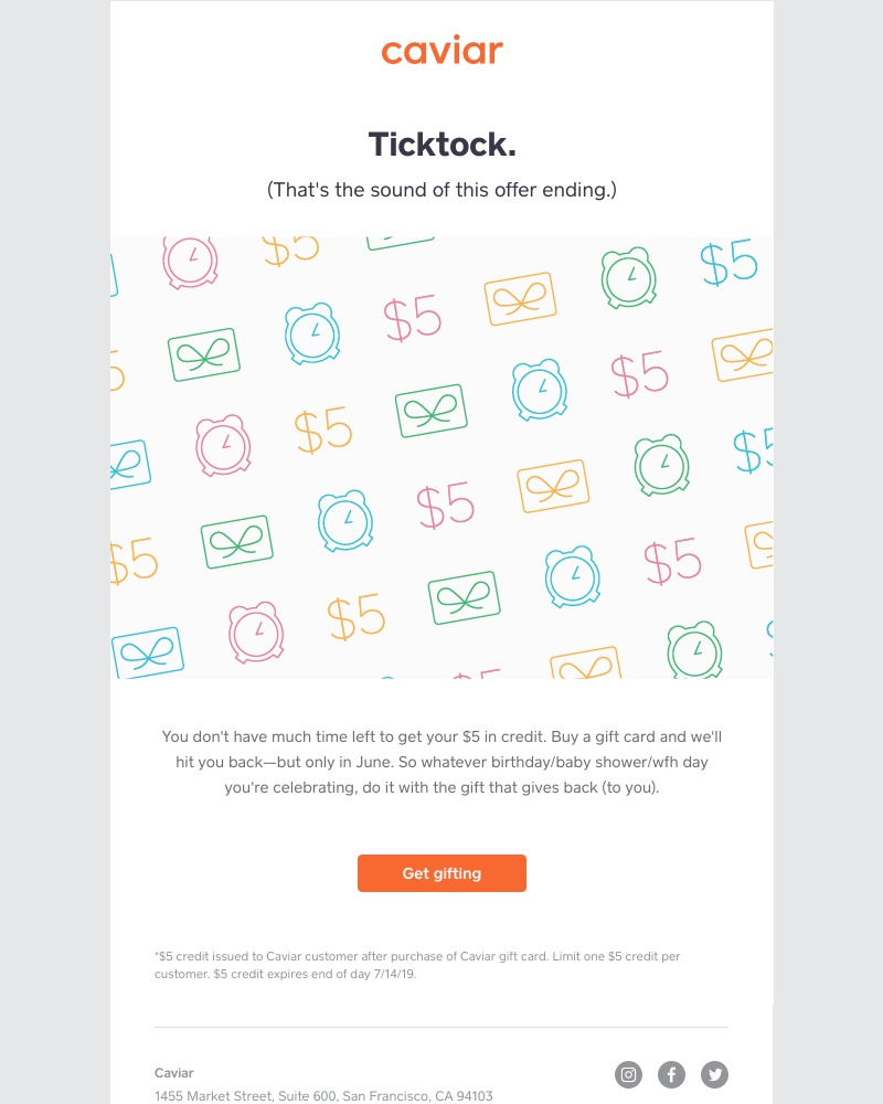  - Don’t forget: Get $5 in credit when you buy a gift card