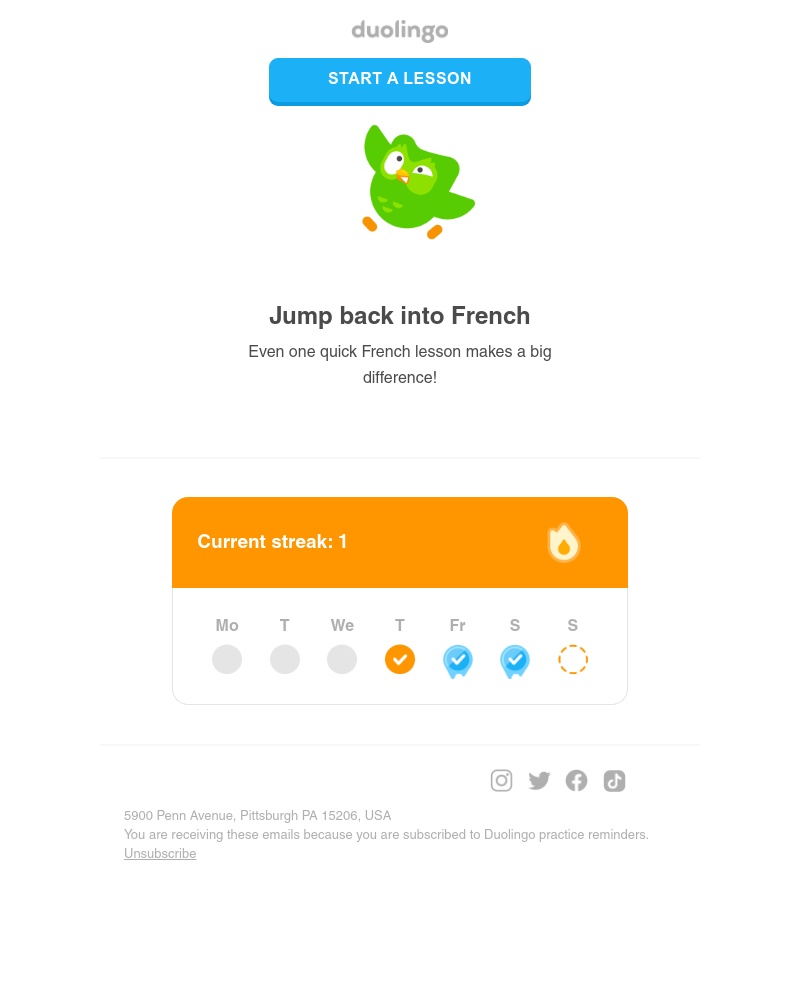 Onboarding on Duolingo video screenshot
