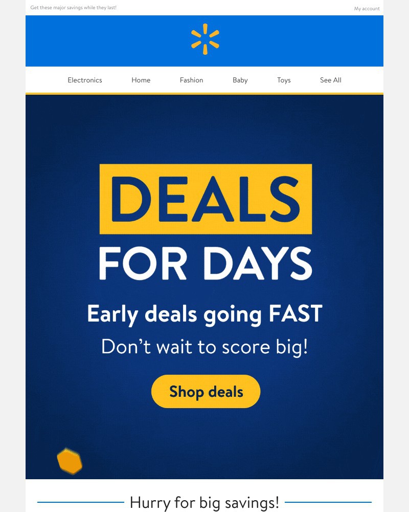 Walmart - 🚨 Don’t miss EARLY DEALS🚨